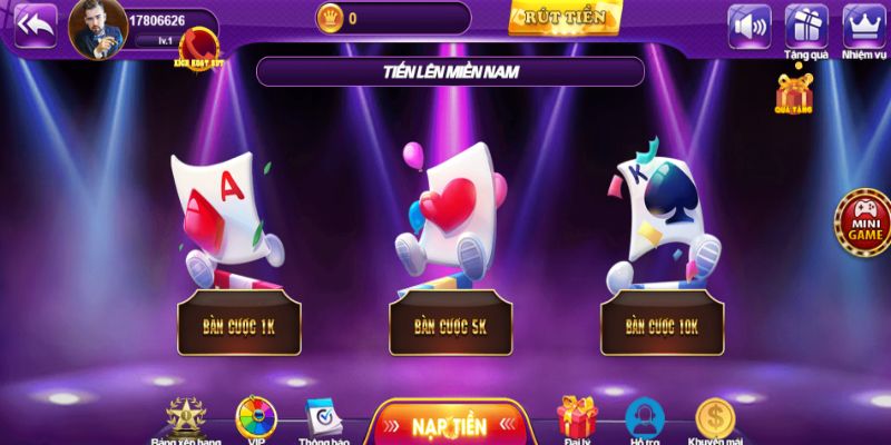 Luật chơi tiến lên miền nam 68 Game Bài